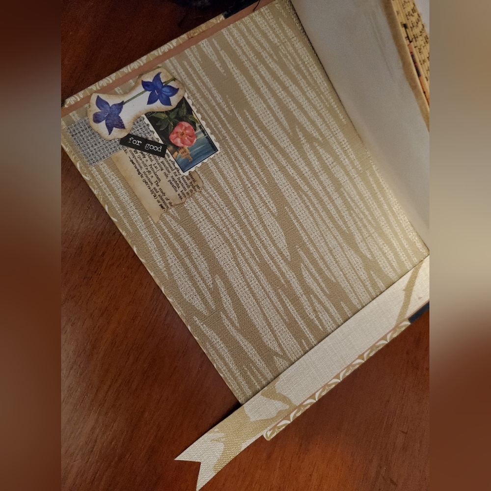 😀 HAND CRAFTED altered book junk journal, card holder vintage - Picture 6 of 17